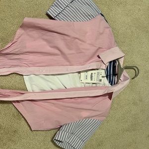 Zara crop shirt and white T